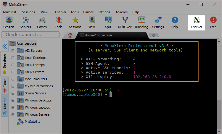 X 服务器状态图标